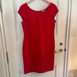 Banana Republic Red Fitted Classic Dress
